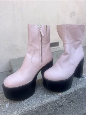 Tommy Simon Miller Pink Platform Boots
